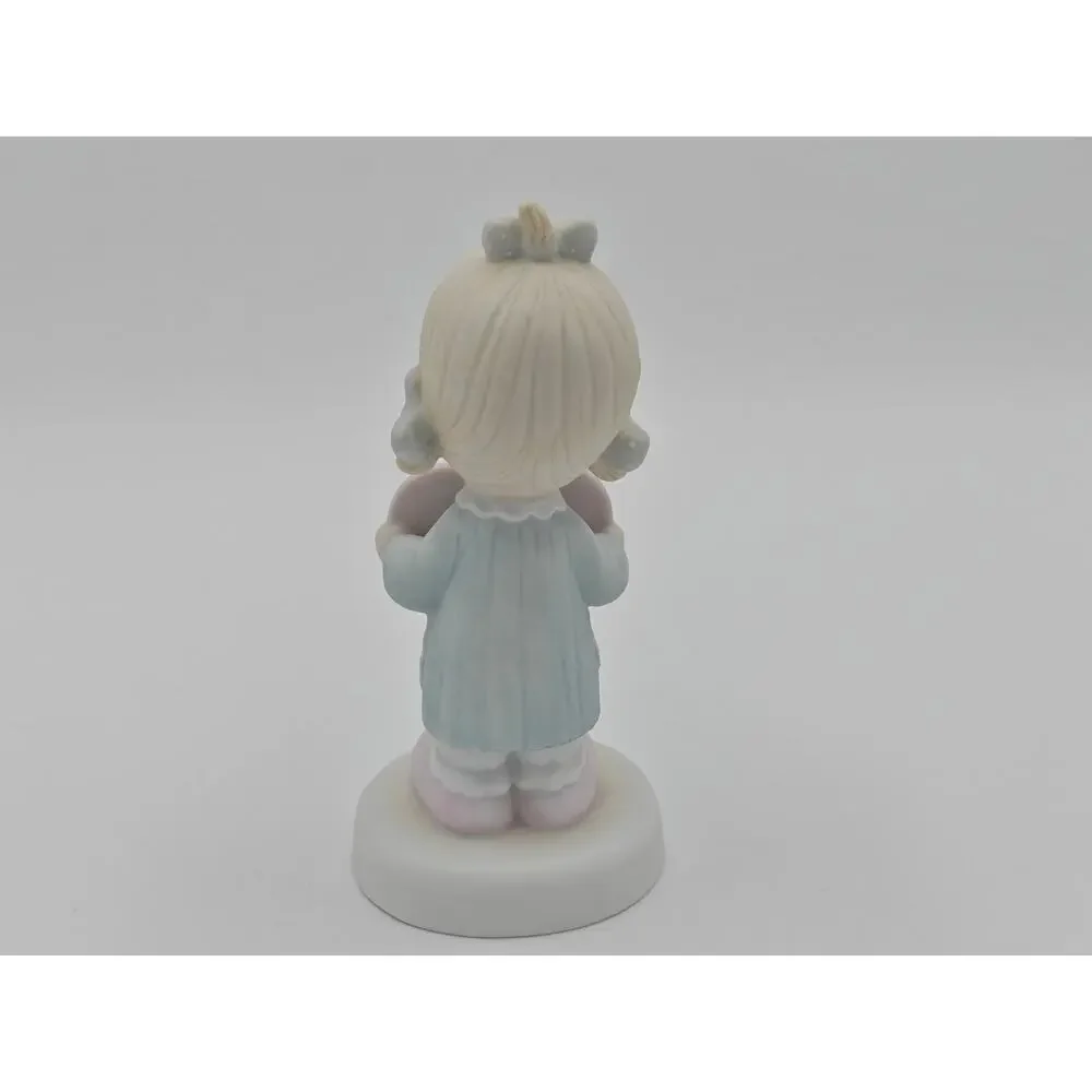 Precious Moments E7154 Enesco God Is Love Dear Valentine Girl Figurine 1981